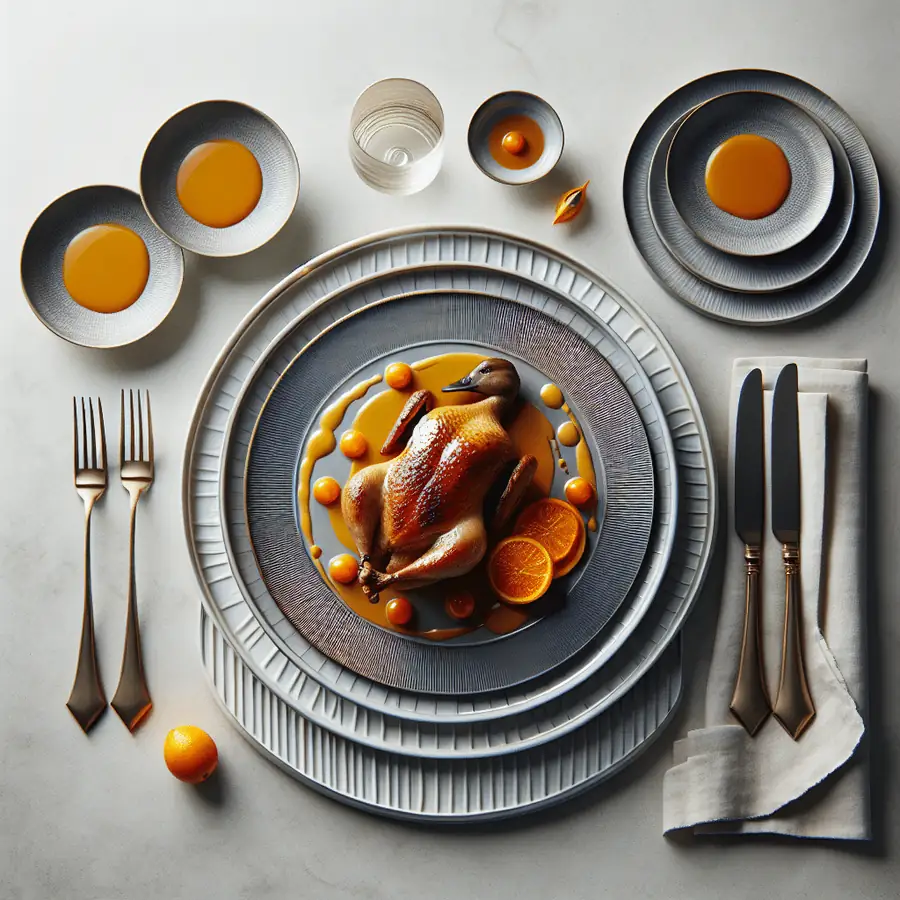 Pato a la Naranja: Cena Elegante para Dos