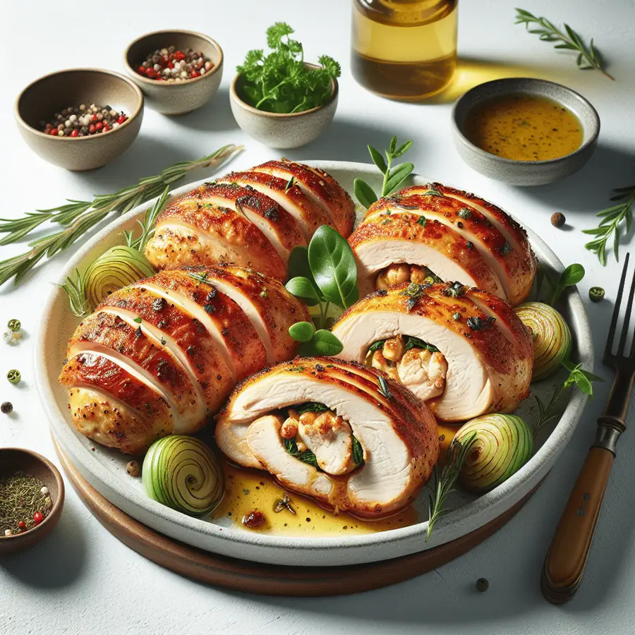 Pechugas de Pollo Rellenas en Airfryer