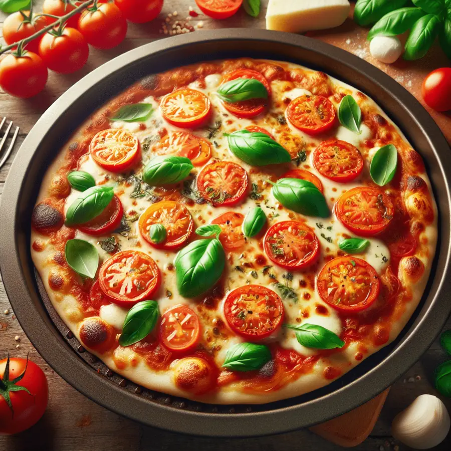 Pizza Margarita Casera en Airfryer