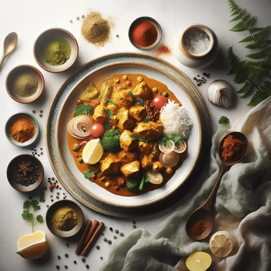Pollo al Curry: Viaje de Sabores a la India
