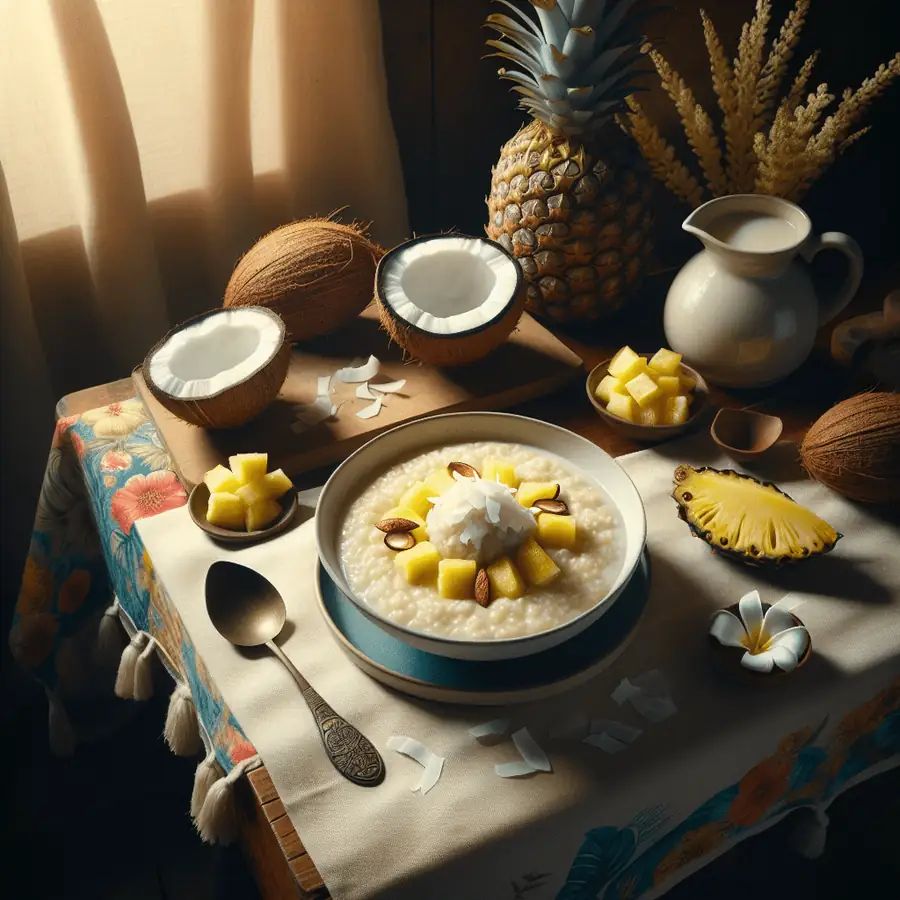 Porridge de Coco y Piña