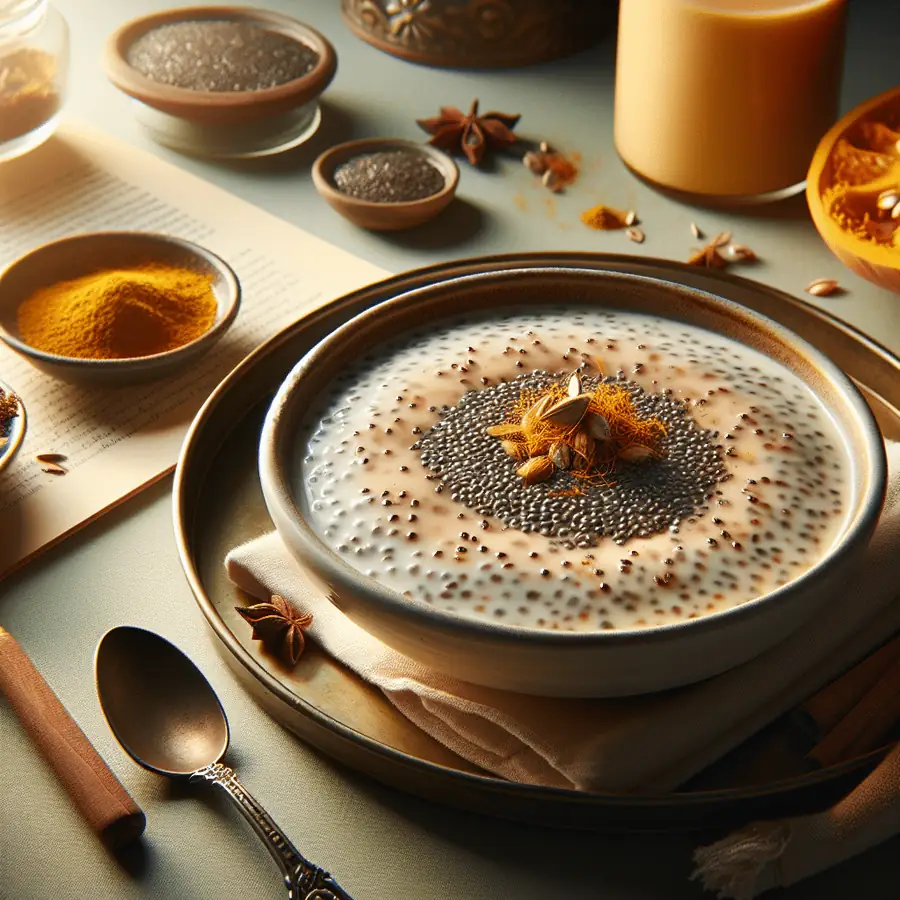 Pudding de Chía con Leche de Calabaza y Especias