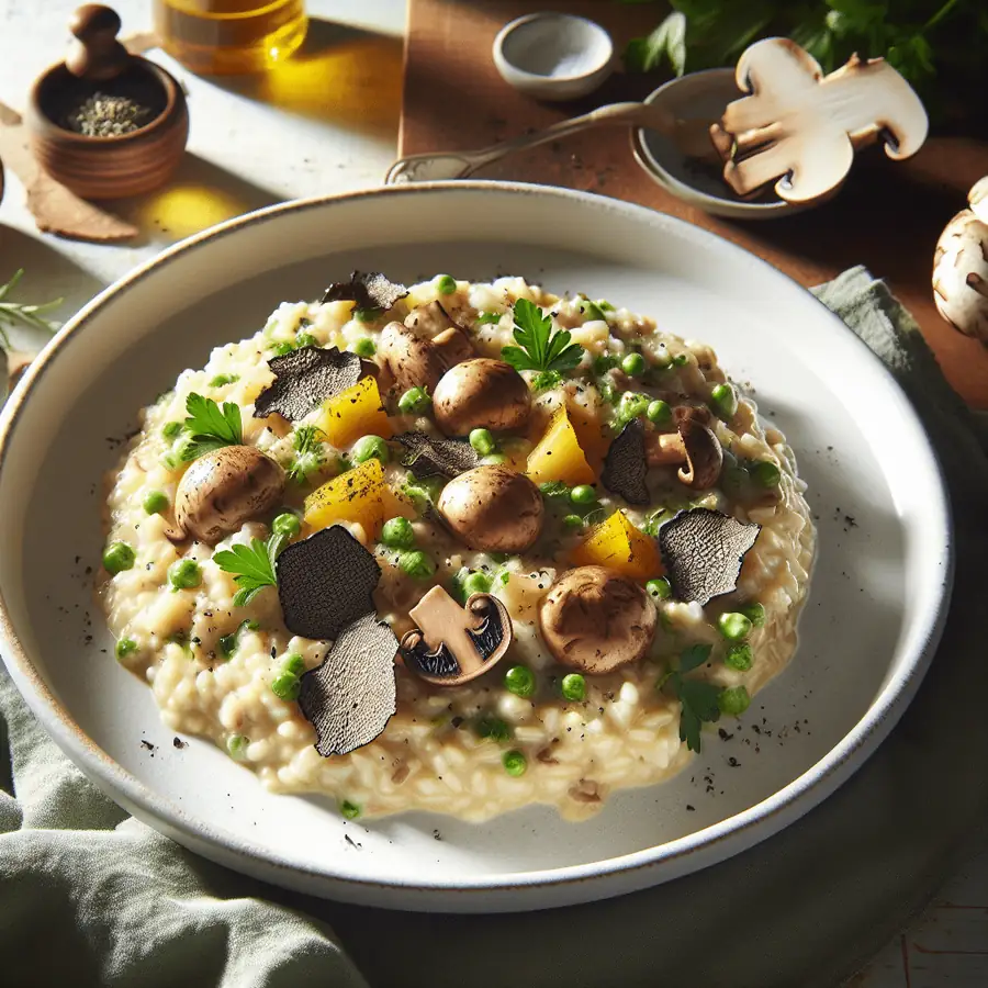 Risotto de Champiñones y Trufa Negra: Amor Puro