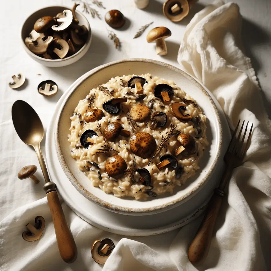 Risotto de setas silvestres