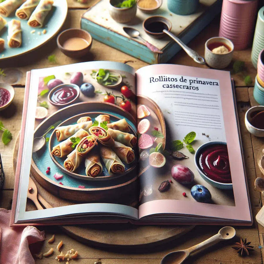 Rollitos de Primavera Caseros con Salsa de Ciruela