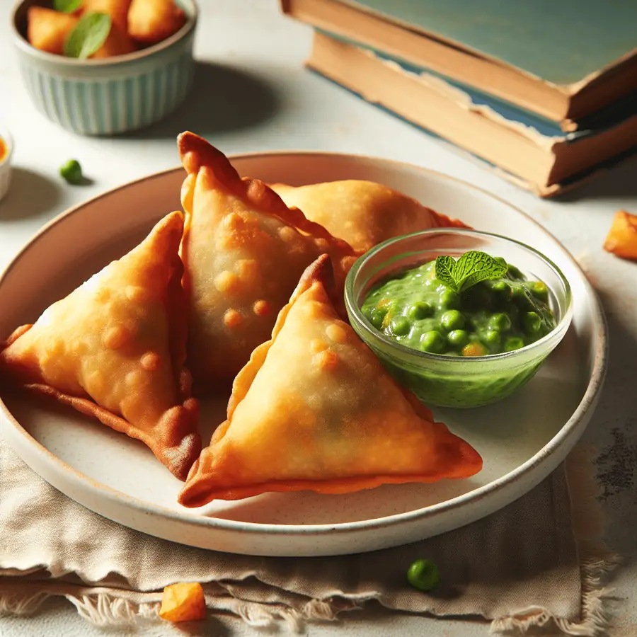 Samosas de patata y guisantes