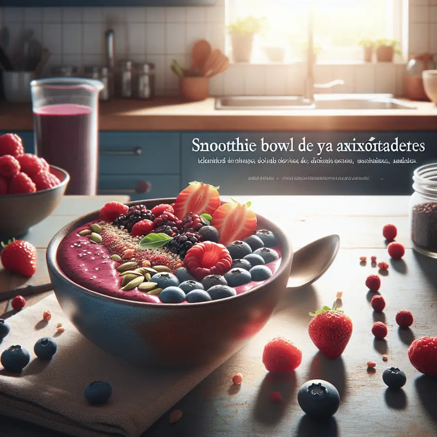 Smoothie Bowl de Bayas Antioxidantes
