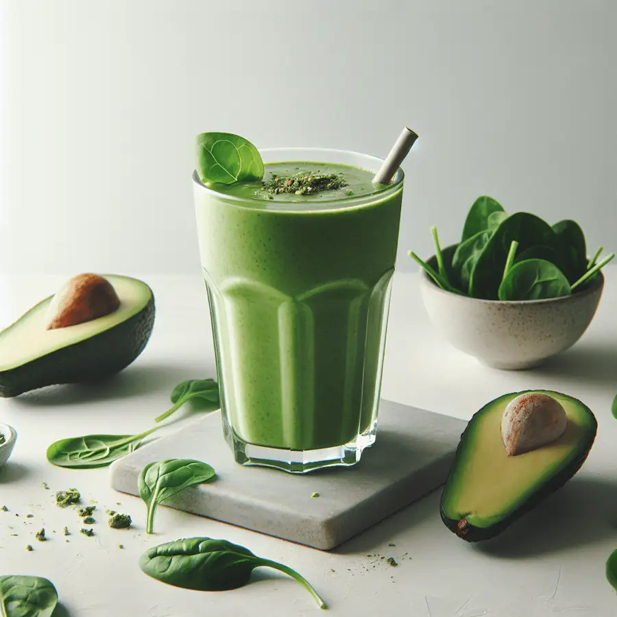 Smoothie de Aguacate y Espinaca
