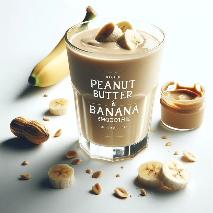 Smoothie de Mantequilla de Maní y Plátano