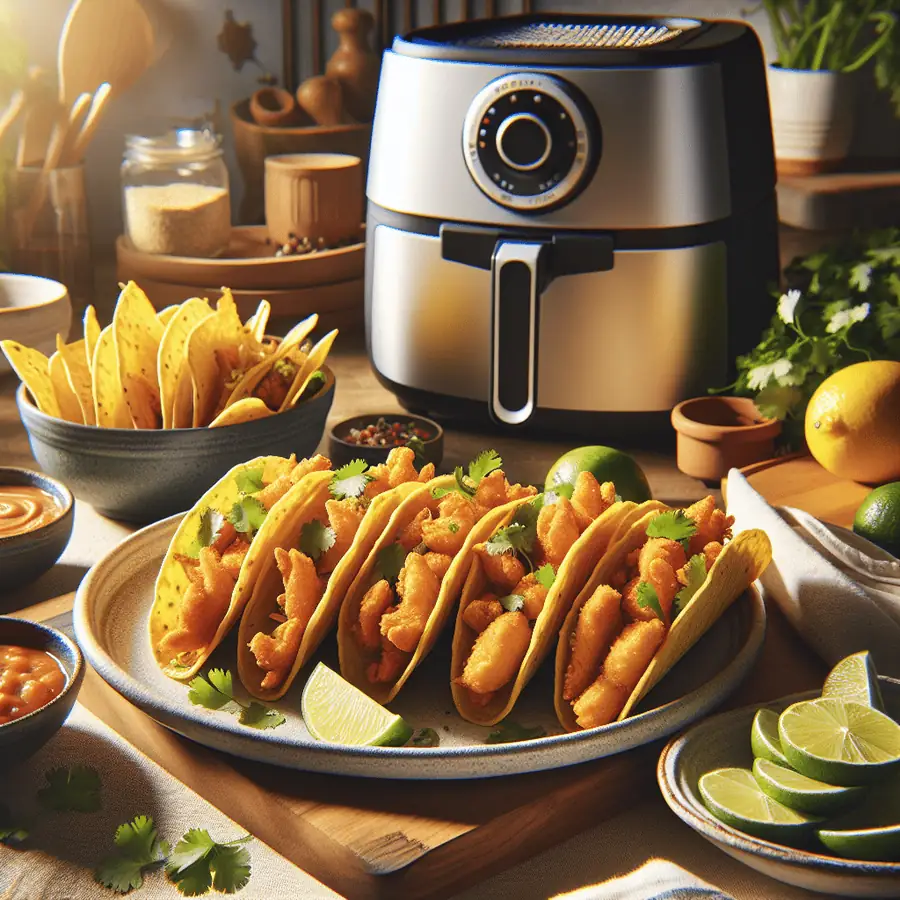 Tacos Dorados de Pollo en Airfryer