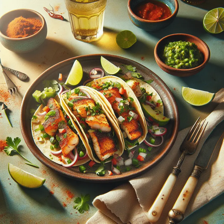 Tacos de Pescado al Estilo Diablos del Mar