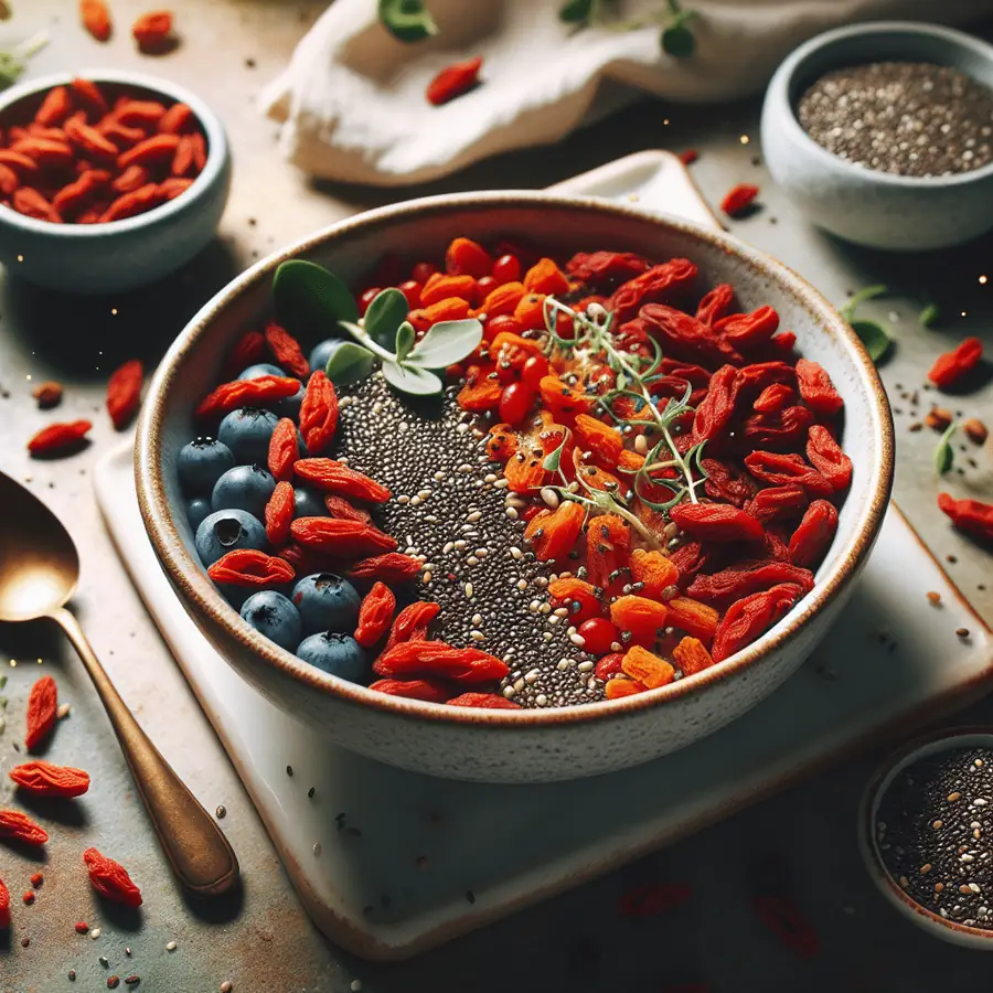 Tazón Superfood con Bayas de Goji y Semillas de Chía