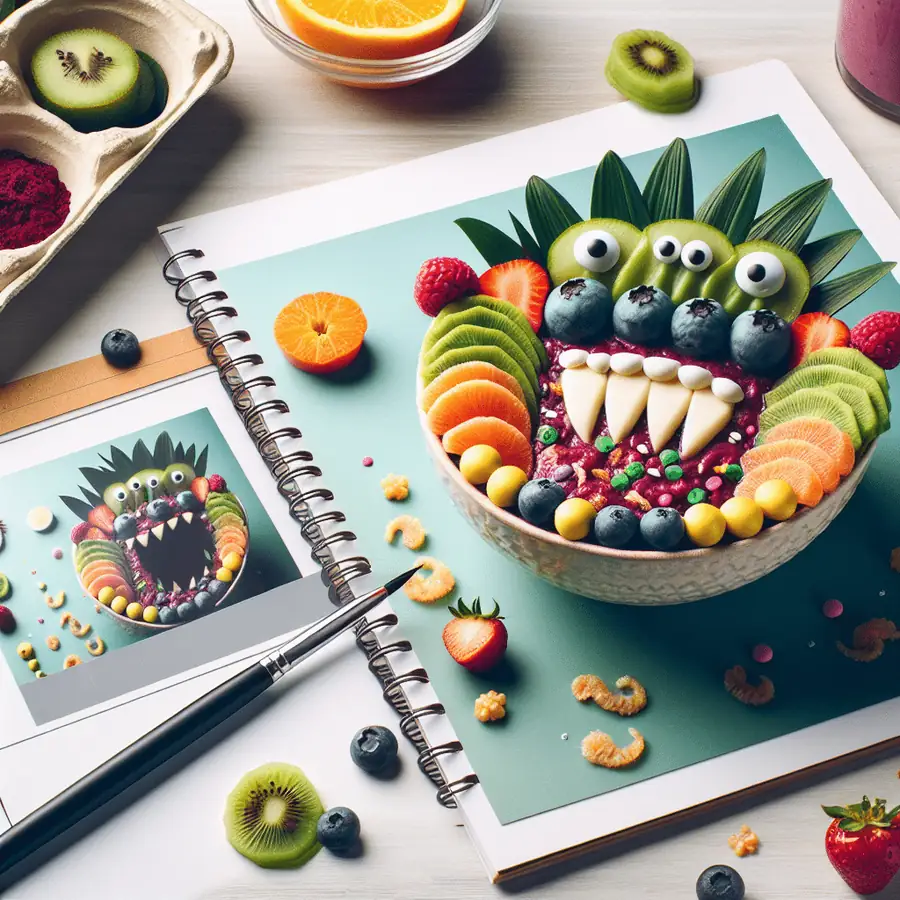 Tazón de Acai con Toppings Monstruosos