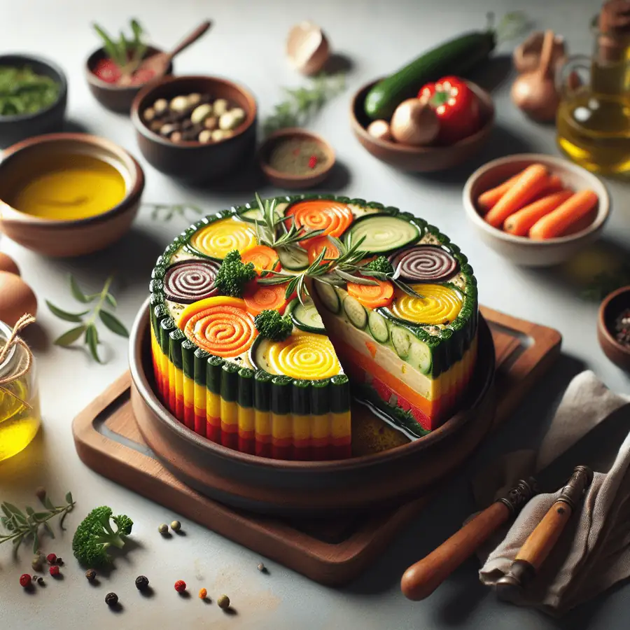 Terrina de vegetales al vapor