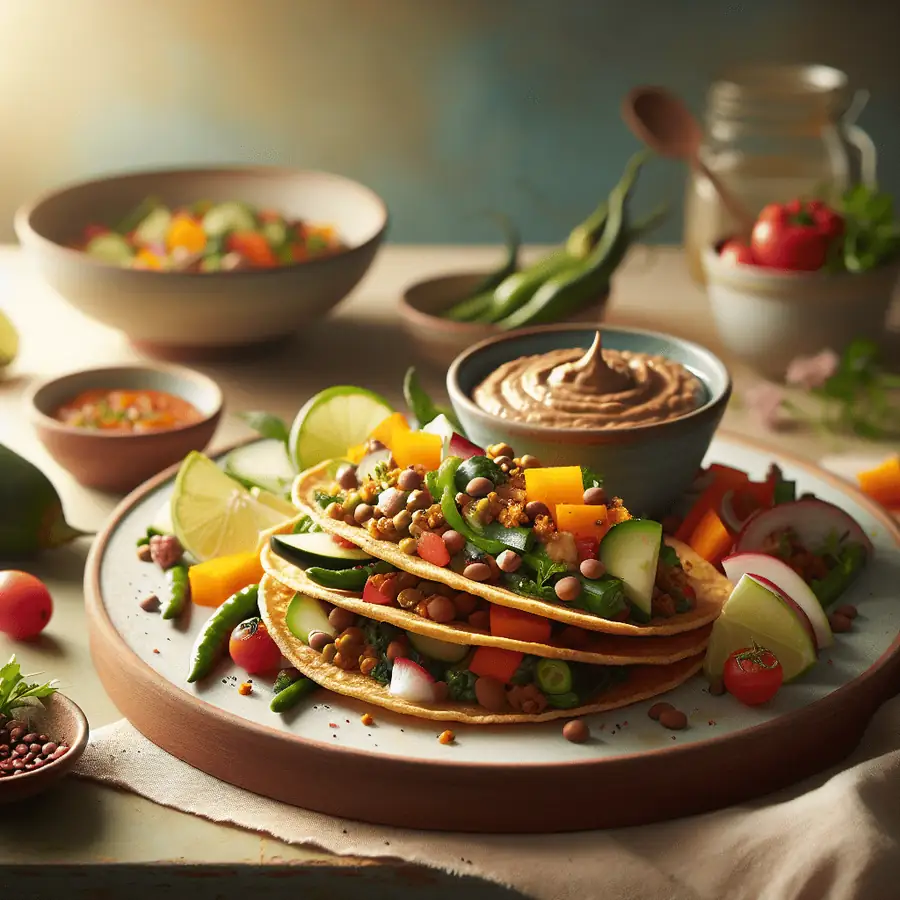 Tostadas con paté de lentejas y hortalizas