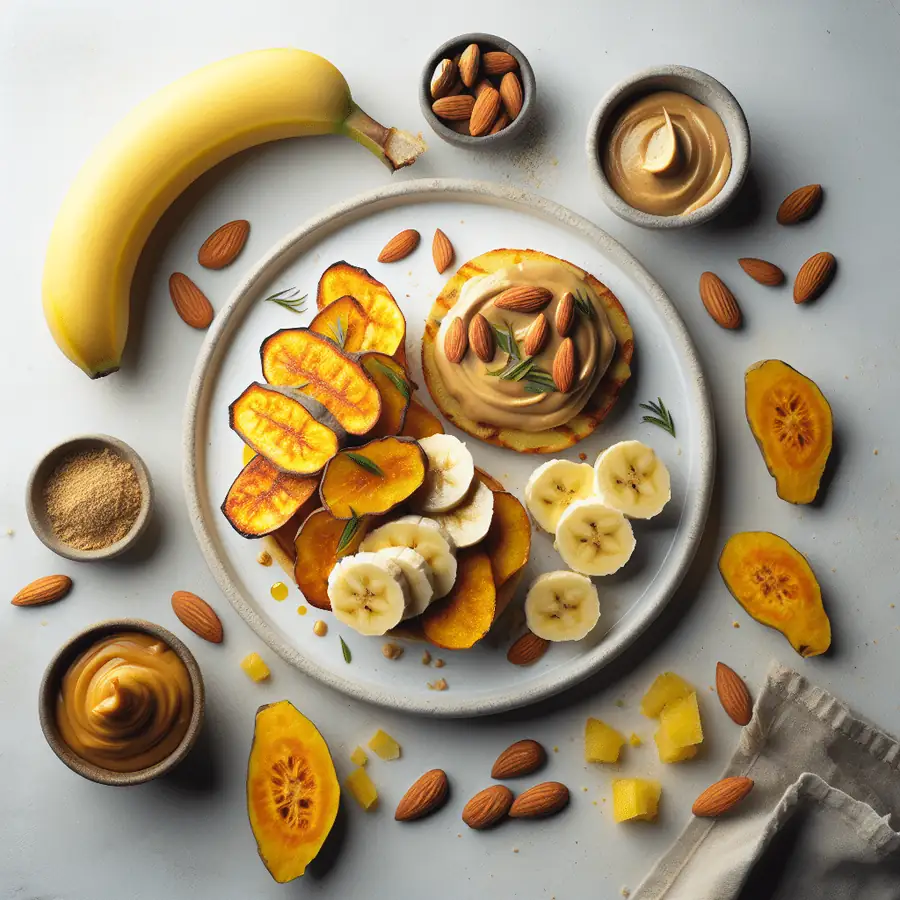 Tostadas de Batata con Mantequilla de Almendra y Plátano