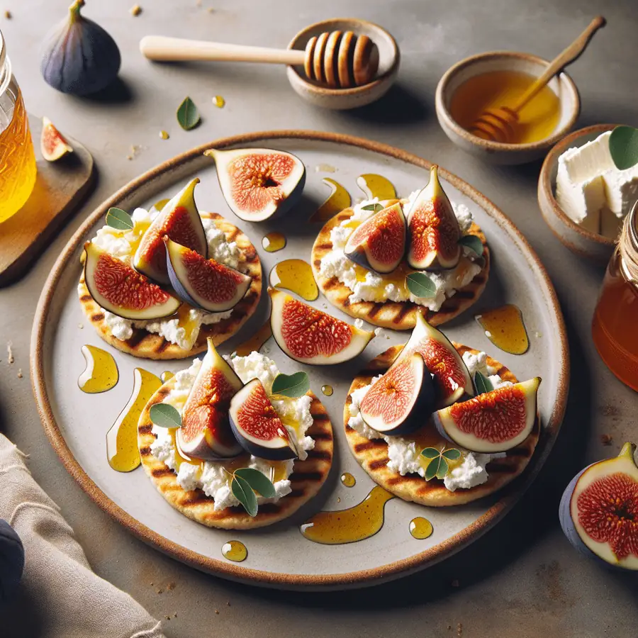 Tostadas de Ricotta y Higos con Miel