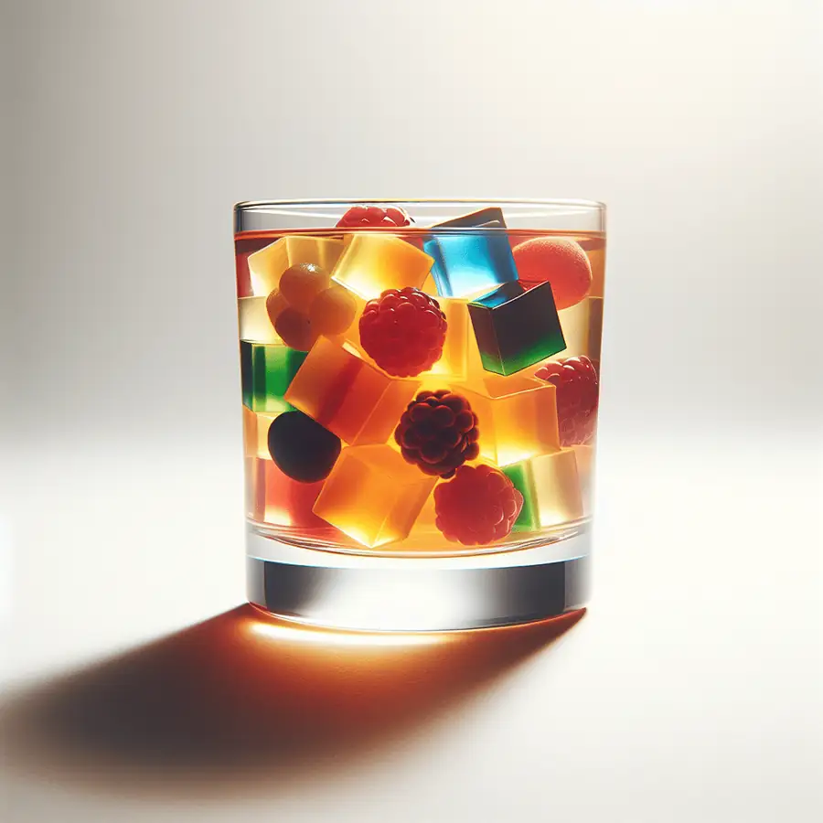 Vasitos de Gelatina de Fruta Natural