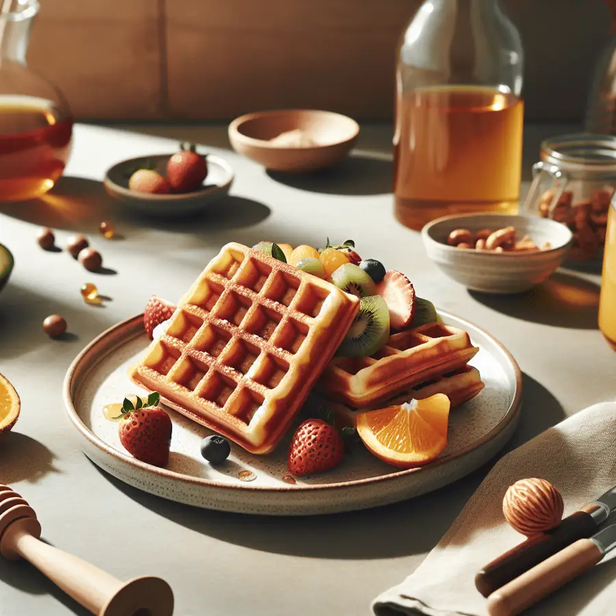 Waffles de Harina de Coco